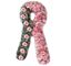 Picture of Breast Cancer Ribbon Casket spray with pink roses and eucalyptus-90 cm.