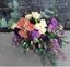 Picture of Boho style  bouquet with roses, carnations, eustoma, lefkoj, eucalypthus ...