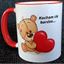 Picture of Valentine's Coffee/Tea Mugs with quotes- I love you so so much in 3 languages.