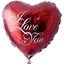 Picture of A helium filled balloon that say's I Love You.