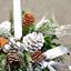 Picture of Tall Christmas candle arrangement in beautiful tall vase